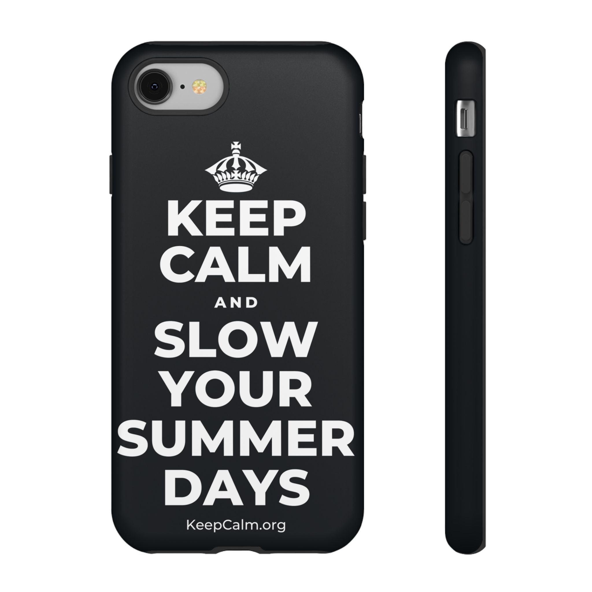 KEEP CALM AND SLOW YOUR SUMMER DAYS Phone Case (Dark)