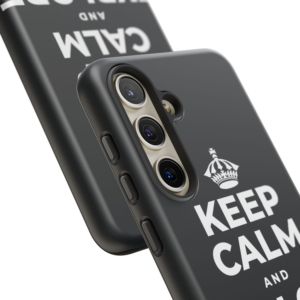 KEEP CALM AND EXPLORE NEARBY Phone Case (Dark)