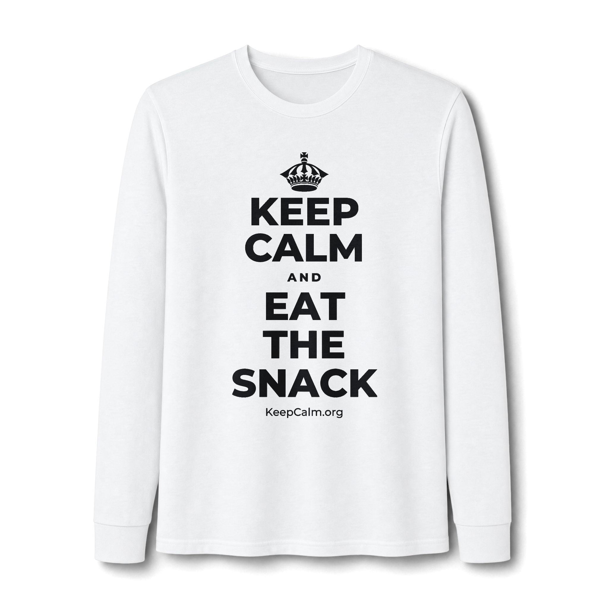 KEEP CALM AND EAT THE SNACK Long Sleeve Tee