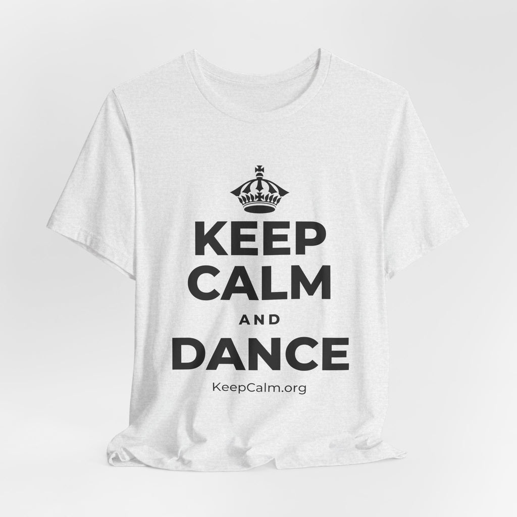 KEEP CALM AND DANCE T-Shirt (Soft Cream–Heather Mauve)