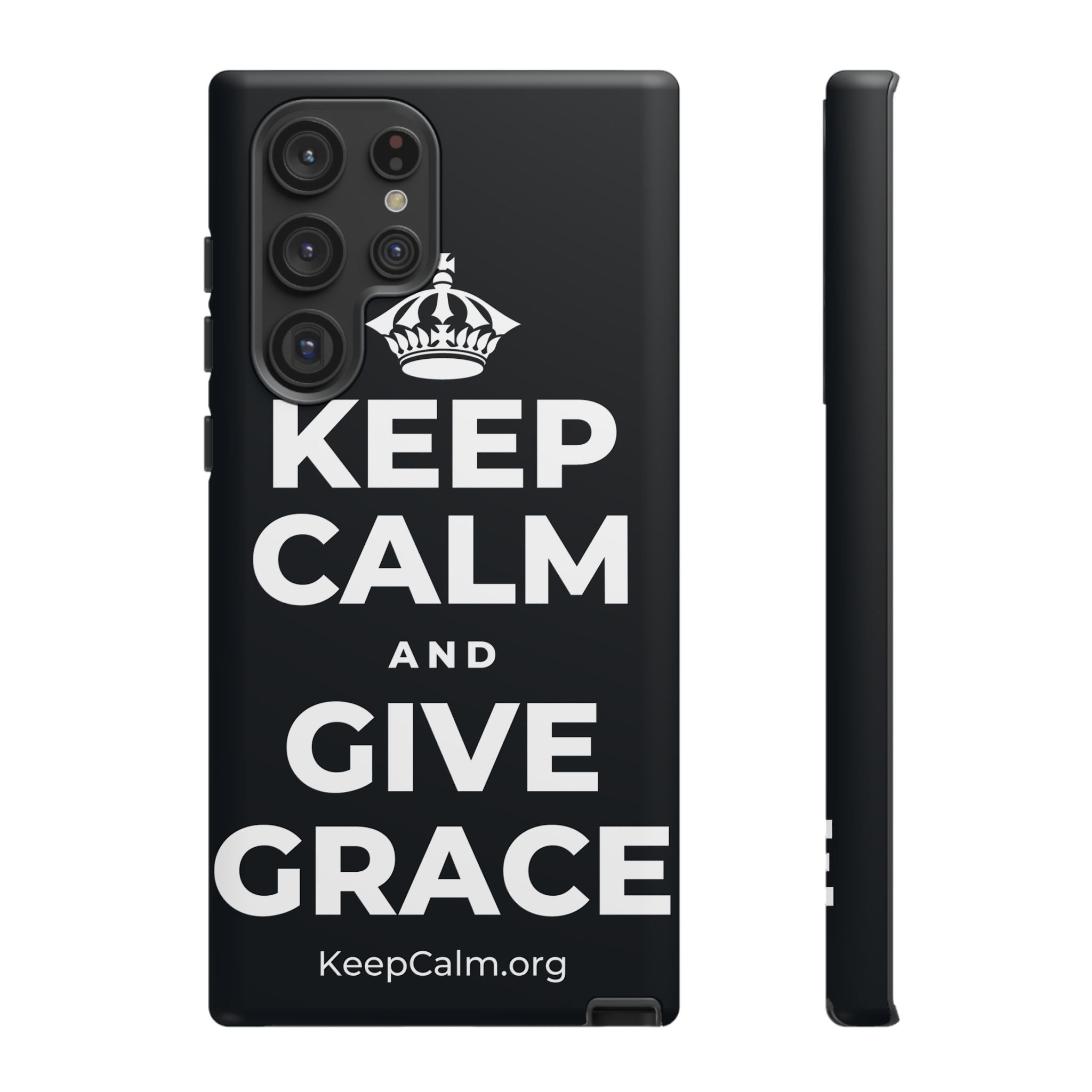 KEEP CALM AND GIVE GRACE Phone Case (Dark)