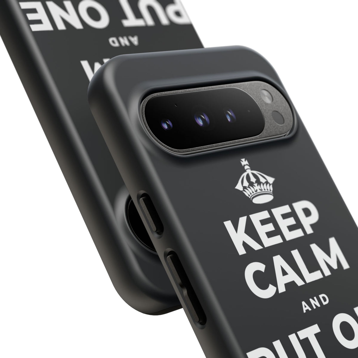 KEEP CALM AND PUT ONE THING RIGHT Phone Case (Dark)