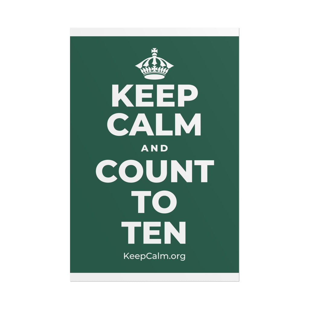 KEEP CALM AND COUNT TO TEN Poster