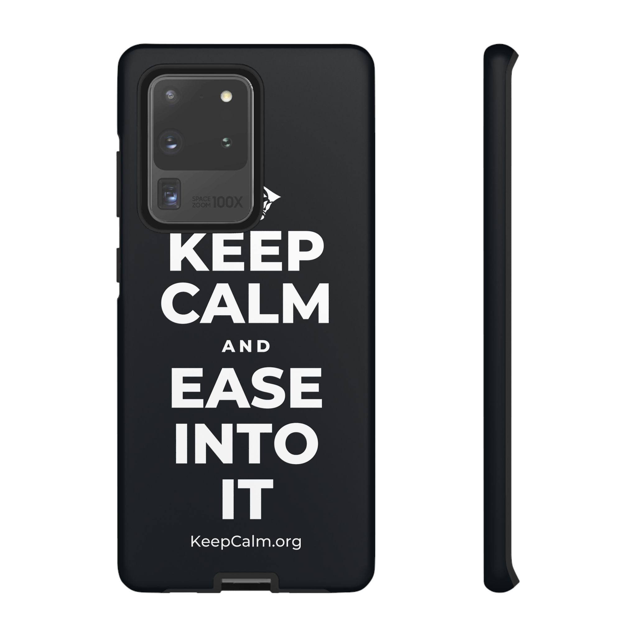 KEEP CALM AND EASE INTO IT Phone Case (Dark)