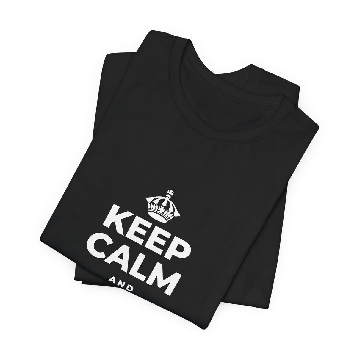 KEEP CALM AND PAY IT FORWARD T-Shirt (White–Asphalt)