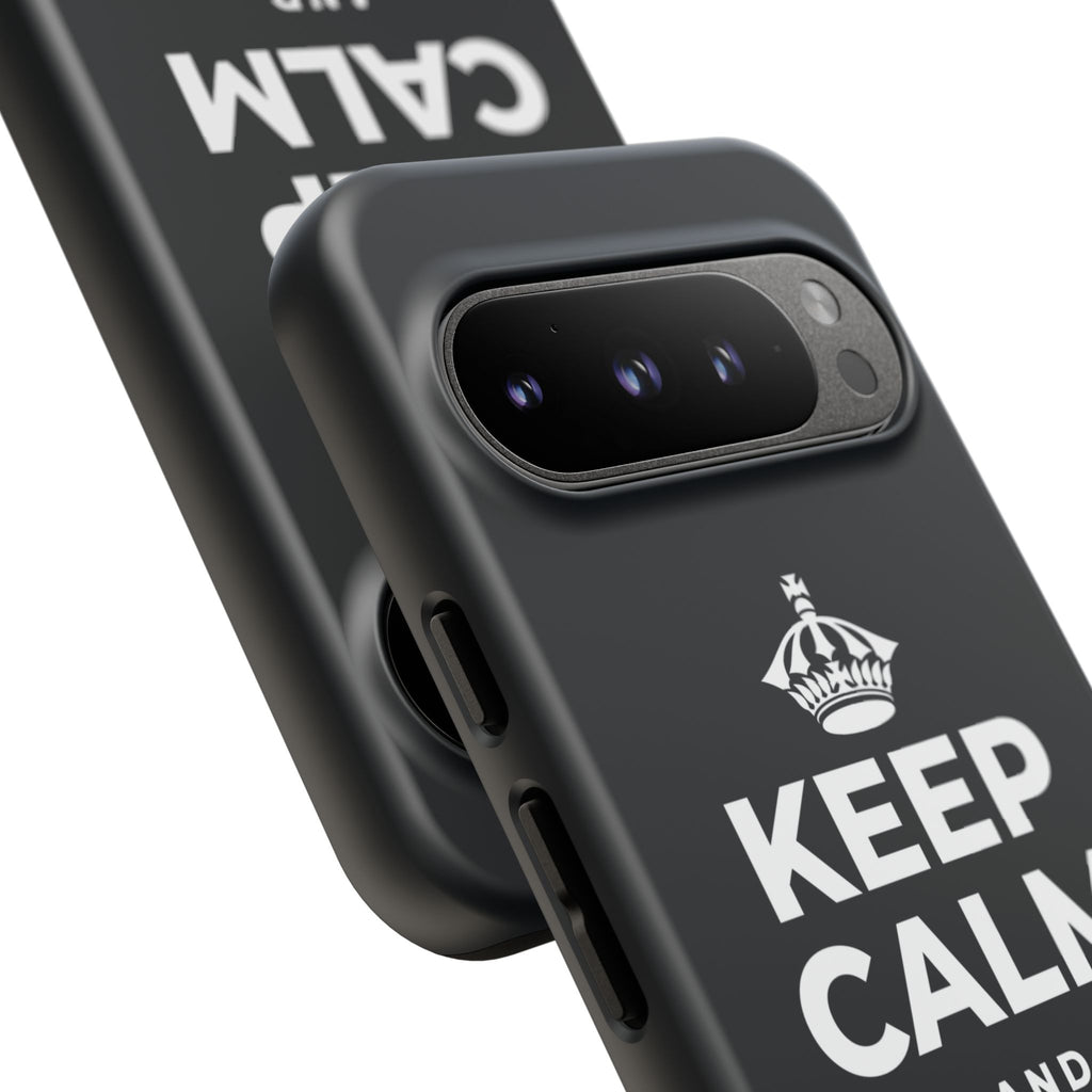KEEP CALM AND BREATHE Phone Case (Dark)