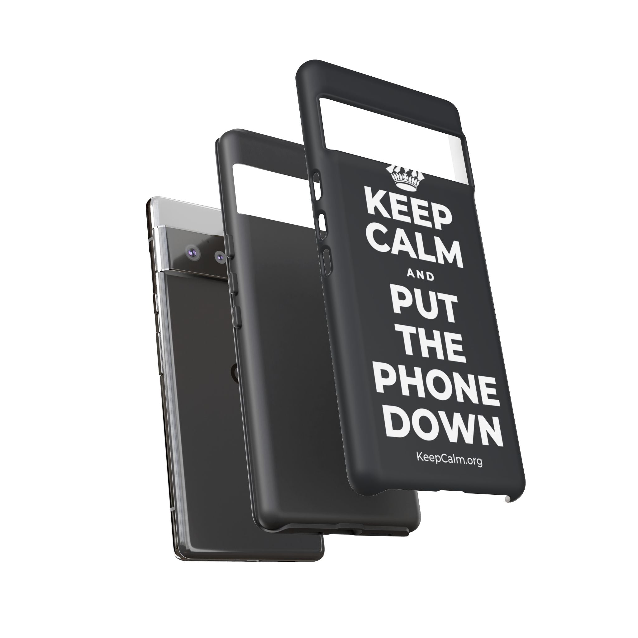 KEEP CALM AND PUT THE PHONE DOWN Phone Case (Dark)