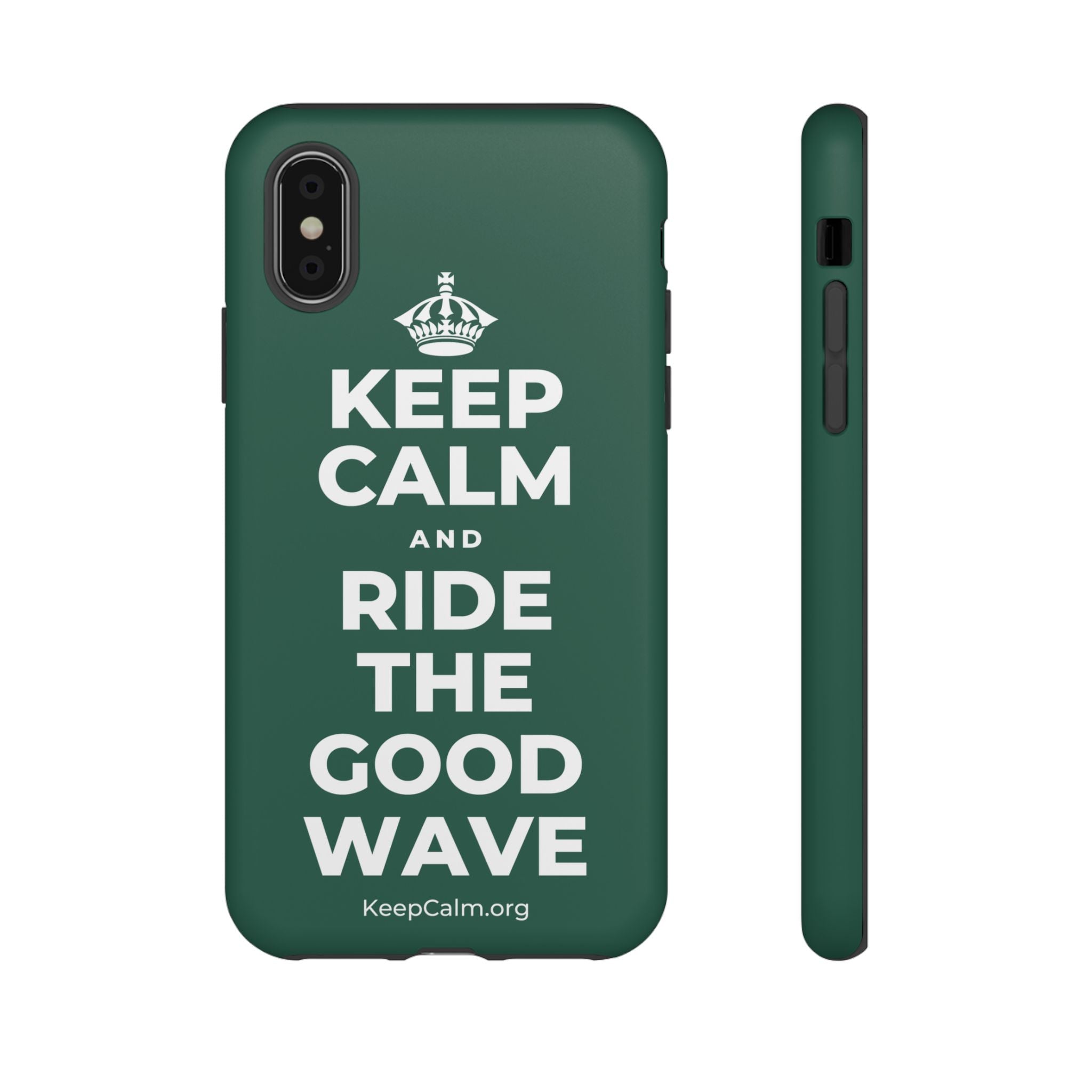 KEEP CALM AND RIDE THE GOOD WAVE Phone Case