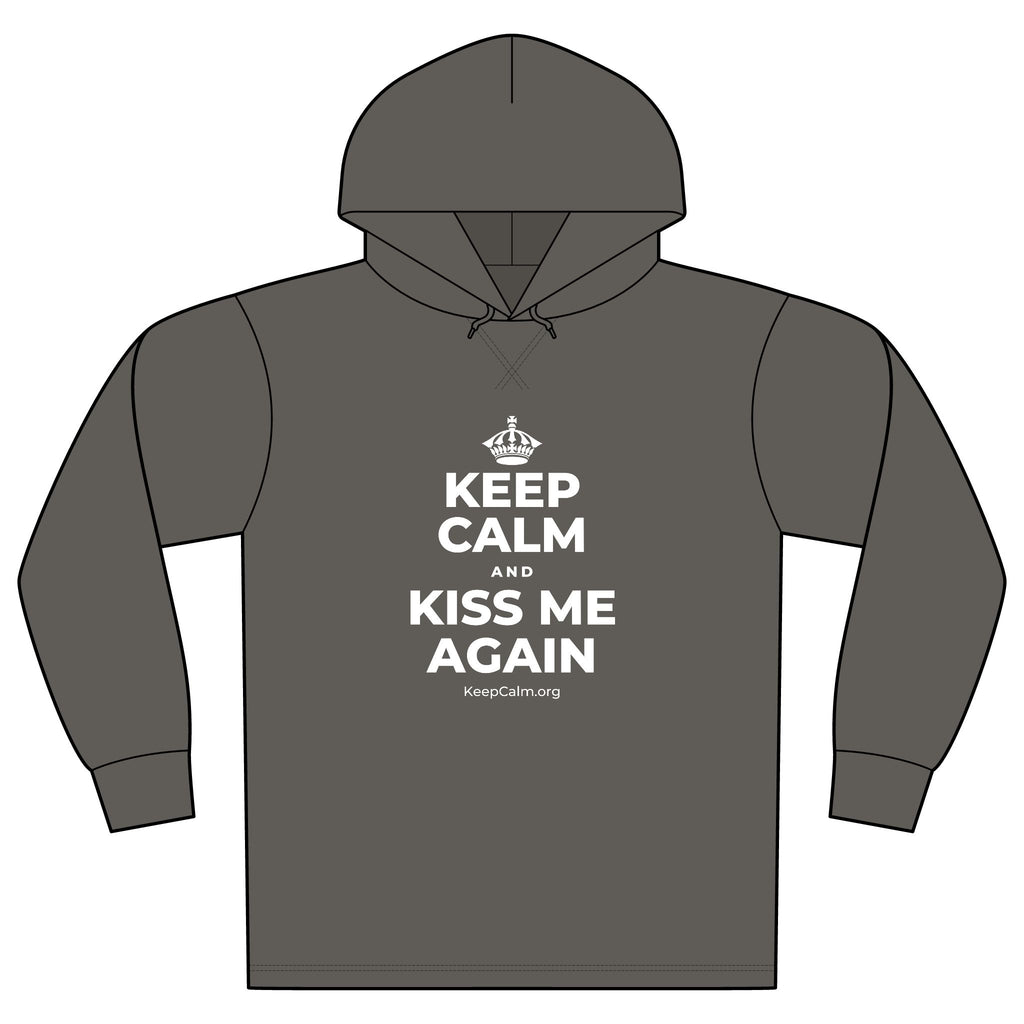 KEEP CALM AND KISS ME AGAIN Organic Hoodie Tee