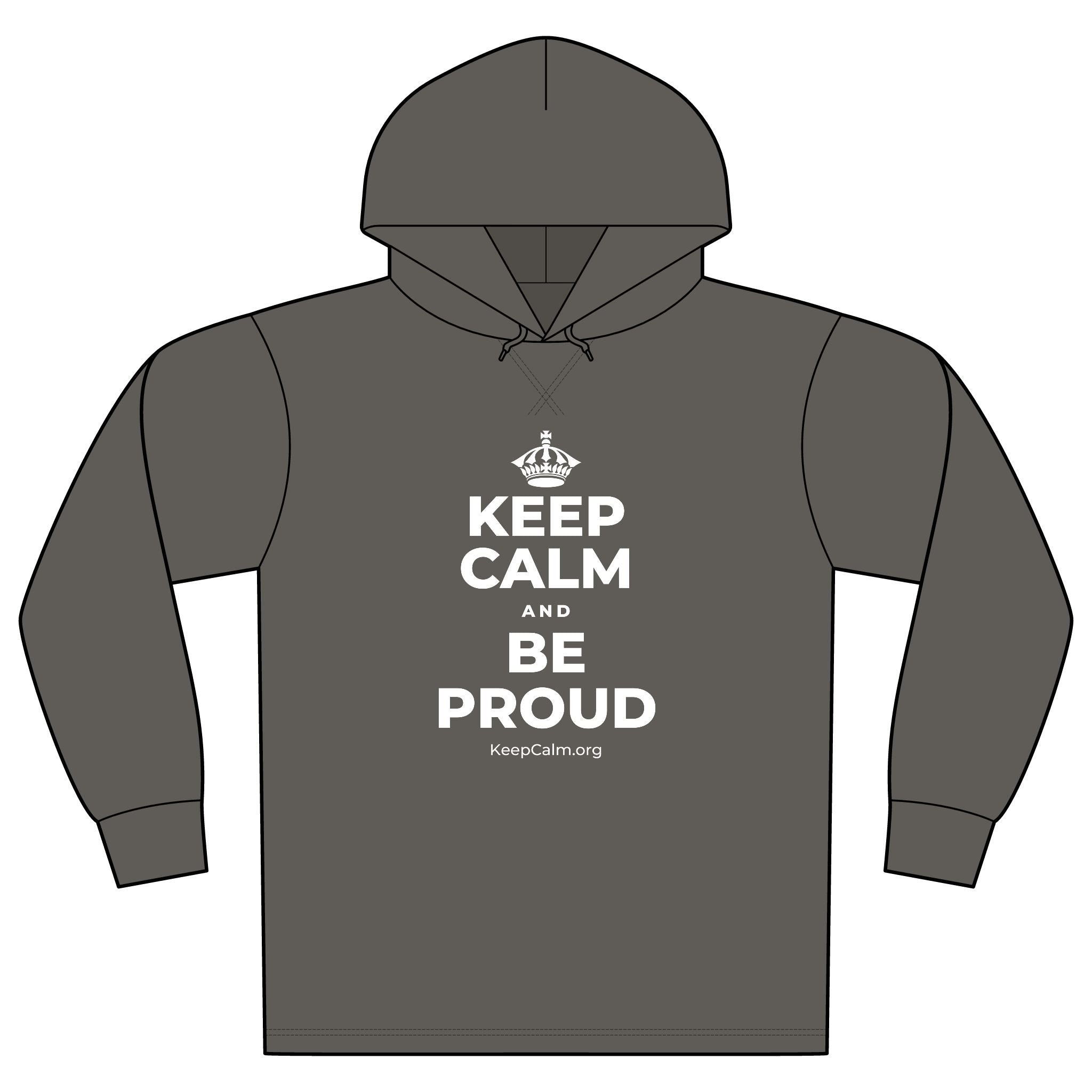 KEEP CALM AND BE PROUD Organic Hoodie Tee