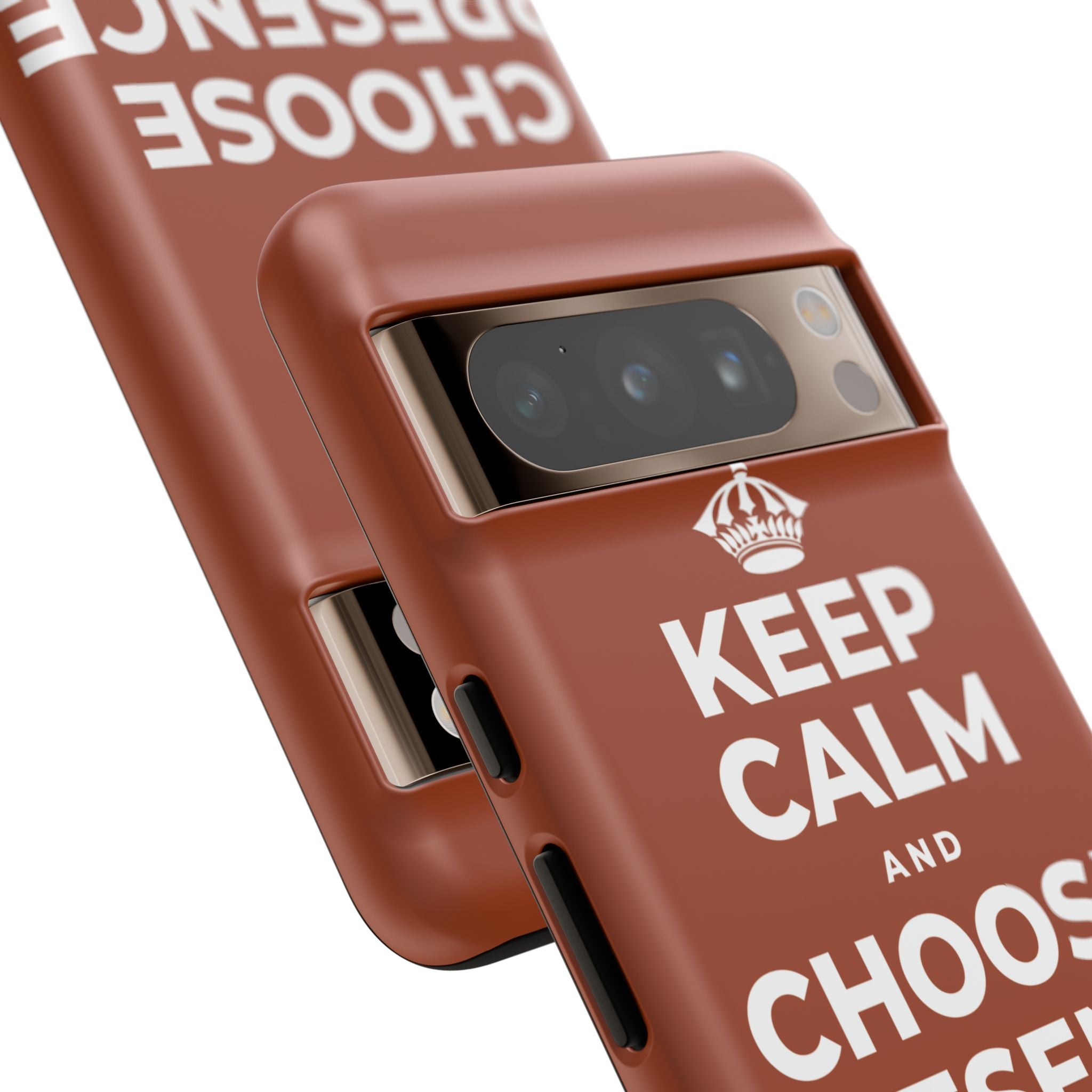 KEEP CALM AND CHOOSE PRESENCE OVER PRESENTS Phone Case