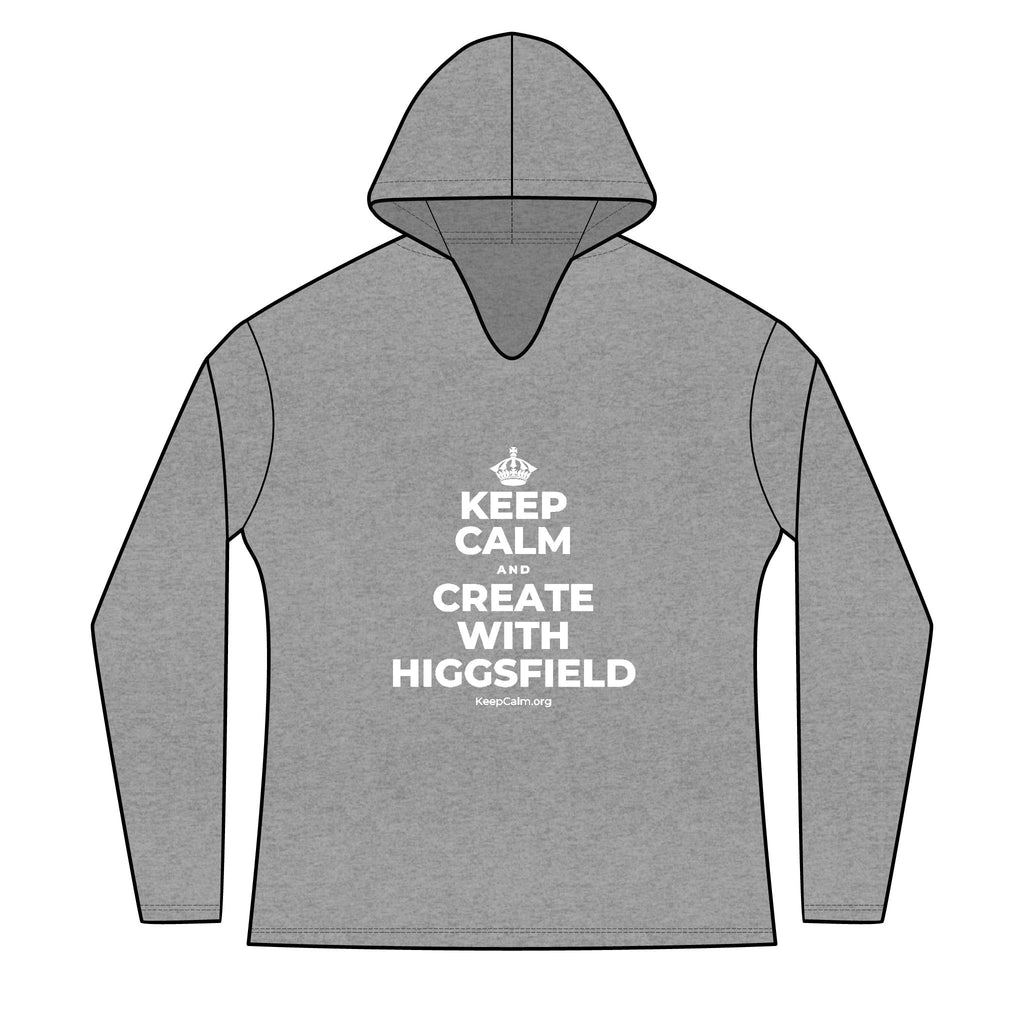 KEEP CALM AND CREATE WITH HIGGSFIELD Women's Long Sleeve Hoodie