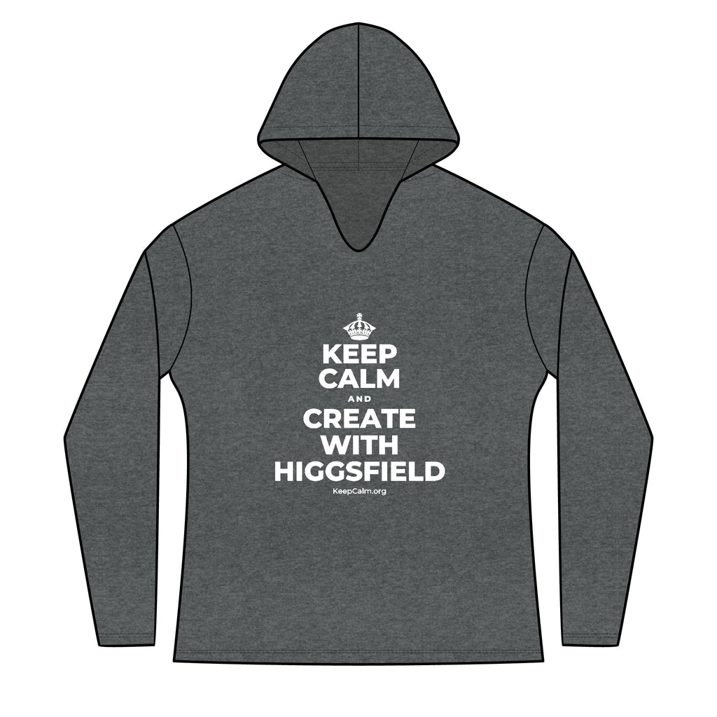 KEEP CALM AND CREATE WITH HIGGSFIELD Women's Long Sleeve Hoodie