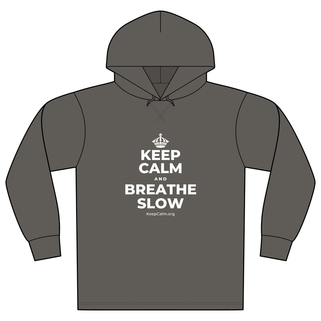 KEEP CALM AND BREATHE SLOW Organic Hoodie Tee