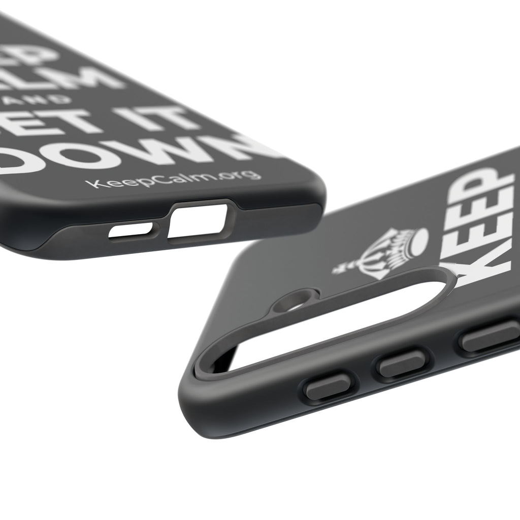 KEEP CALM AND SET IT DOWN Phone Case (Dark)