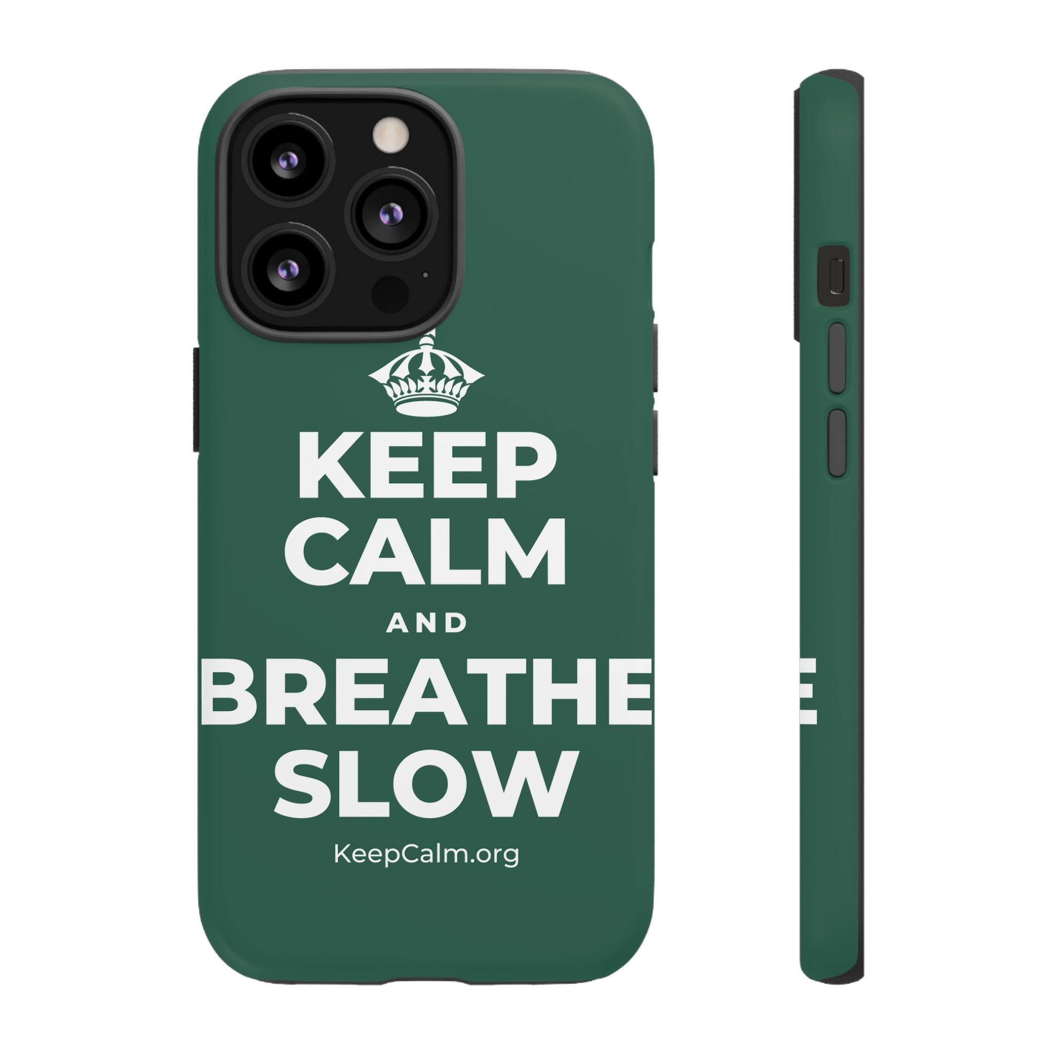 KEEP CALM AND BREATHE SLOW Phone Case