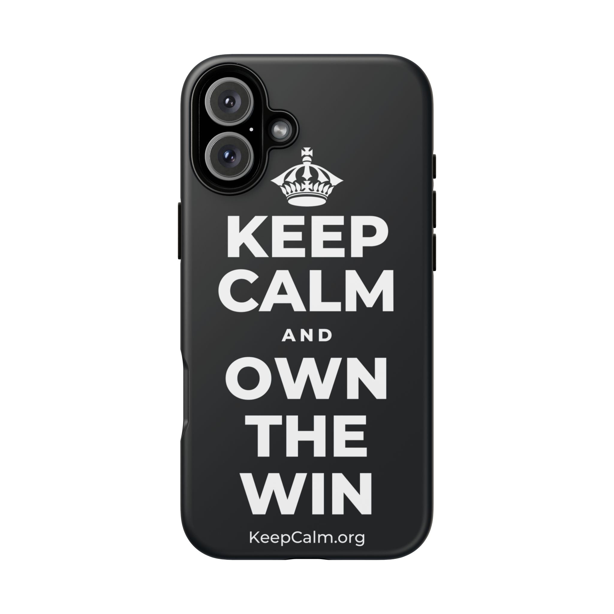 KEEP CALM AND OWN THE WIN Phone Case (Dark)