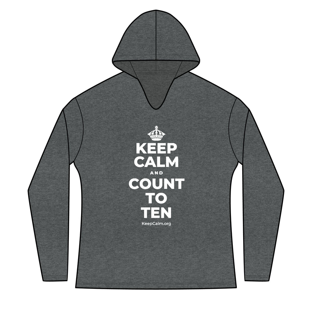 KEEP CALM AND COUNT TO TEN Women's Long Sleeve Hoodie