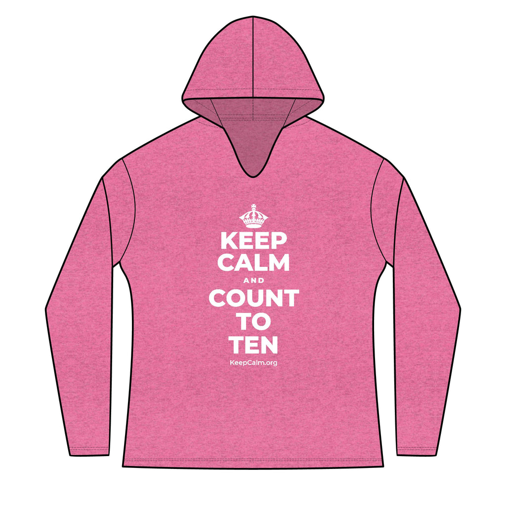 KEEP CALM AND COUNT TO TEN Women's Long Sleeve Hoodie