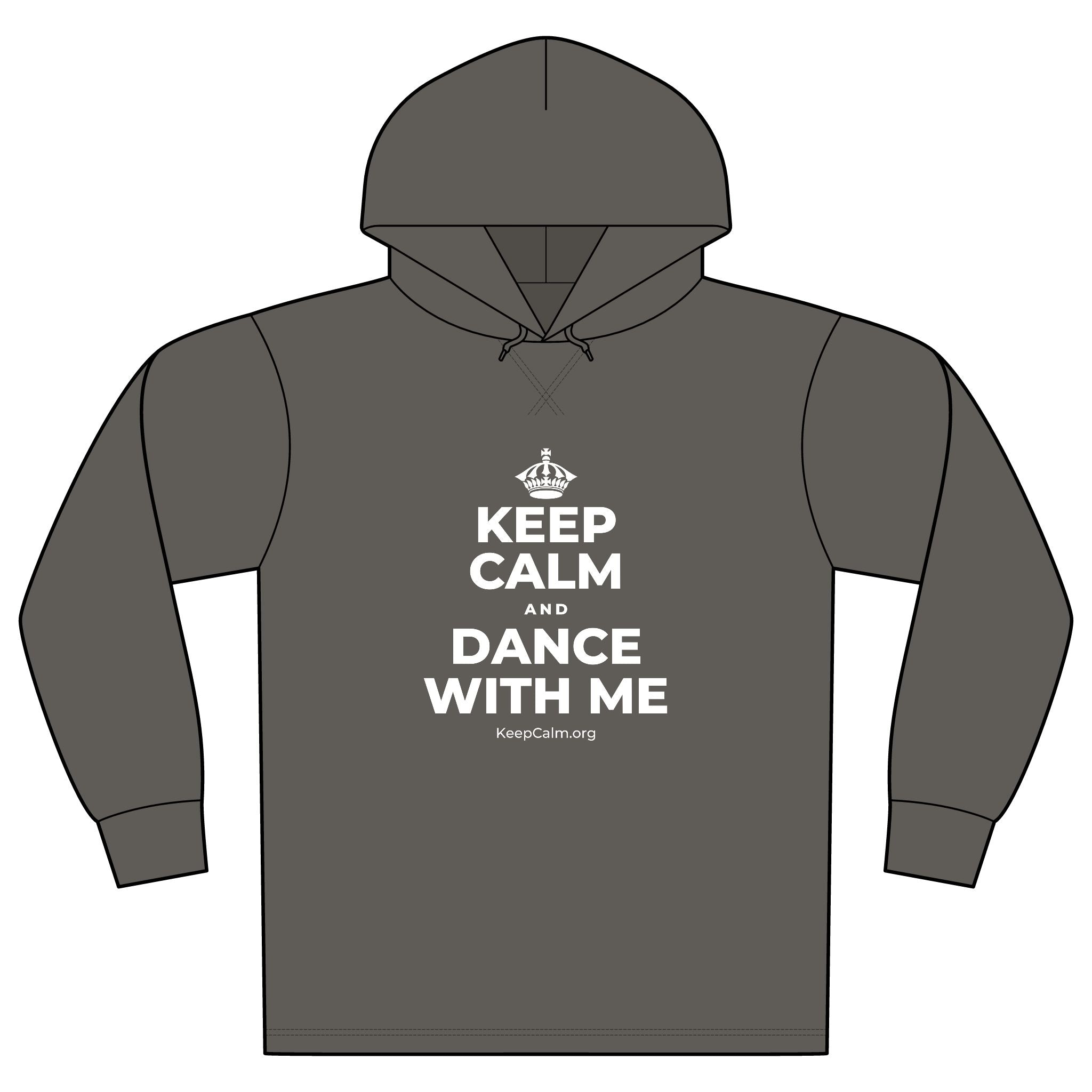 KEEP CALM AND DANCE WITH ME Organic Hoodie Tee