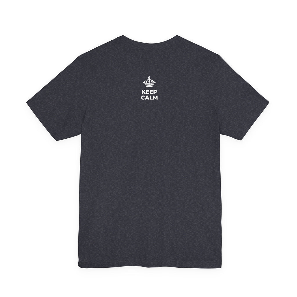 KEEP CALM A HOʻOKUʻU AKU T-Shirt (White–Asphalt)