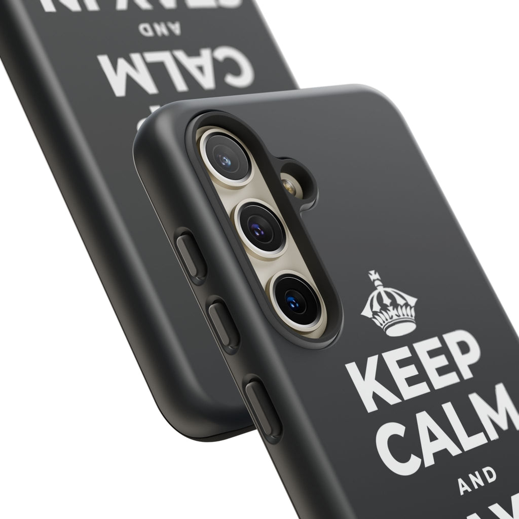 KEEP CALM AND STAY IN AND REST Phone Case (Dark)