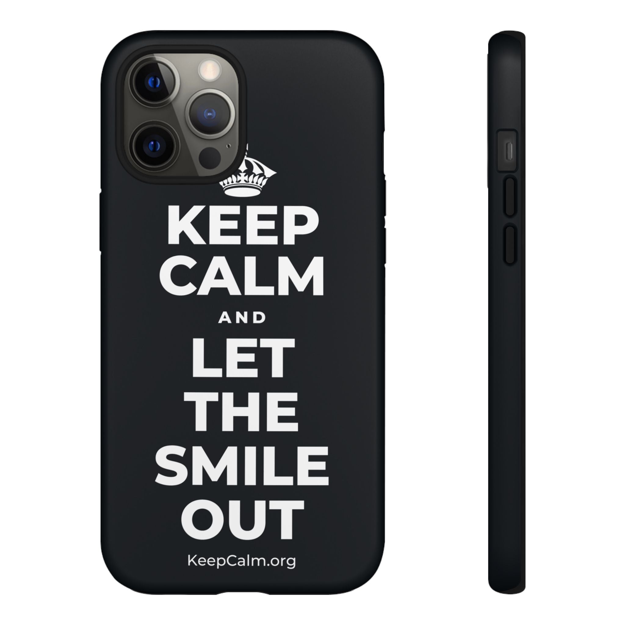 KEEP CALM AND LET THE SMILE OUT Phone Case (Dark)