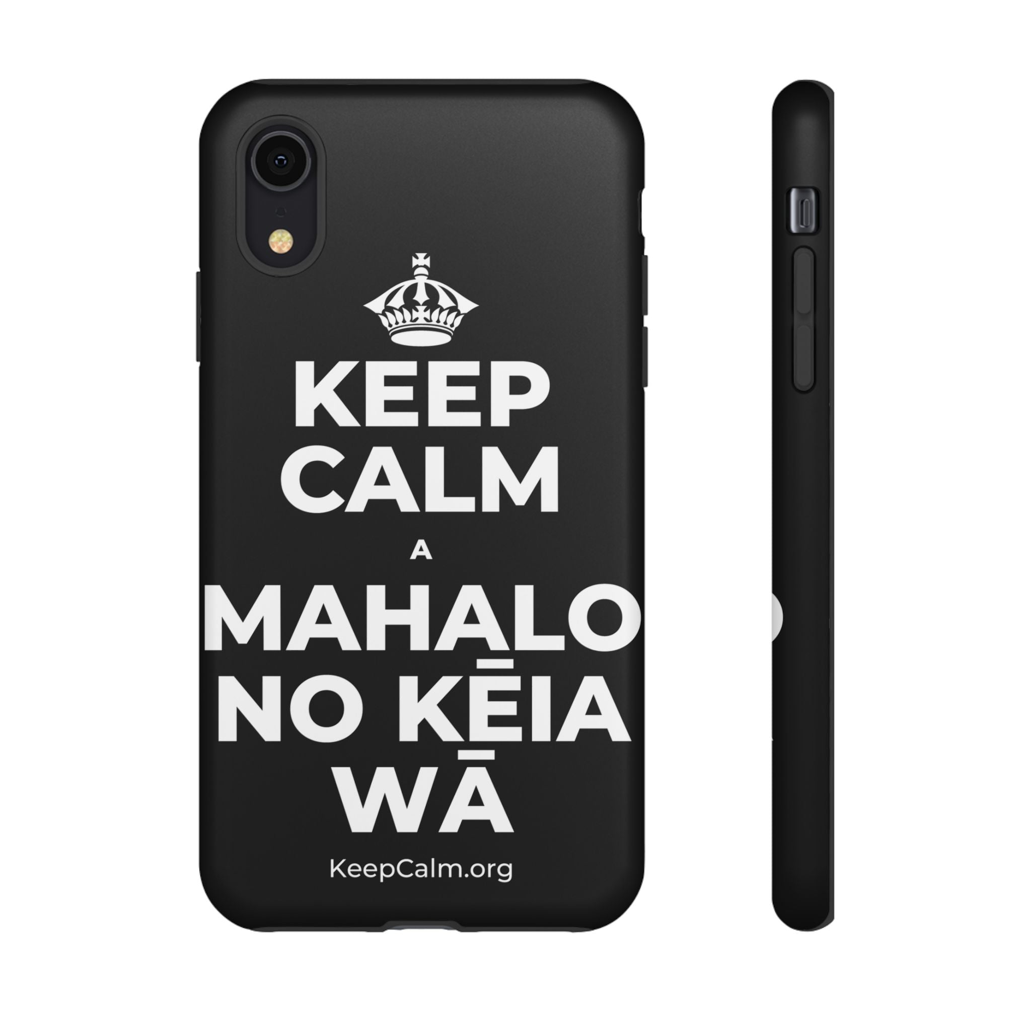 KEEP CALM A MAHALO NO KĒIA WĀ Phone Case
