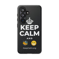 KEEP CALM AND BEE HAPPY Phone Case (Dark)
