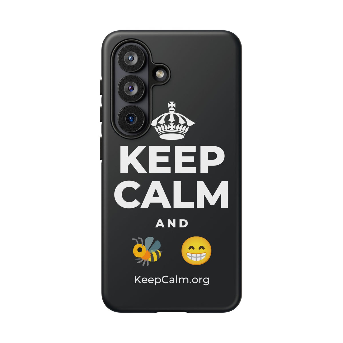 KEEP CALM AND BEE HAPPY Phone Case (Dark)