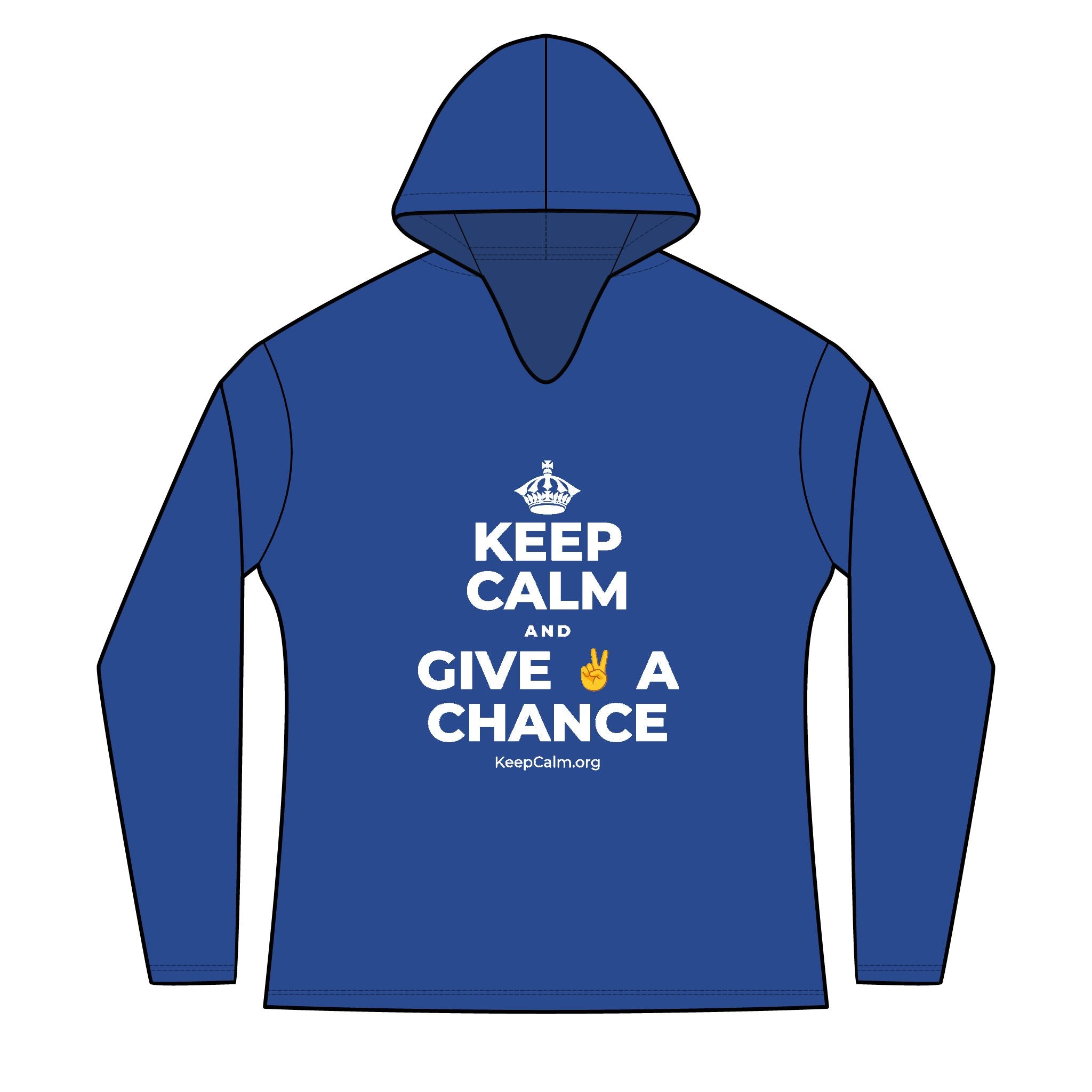 KEEP CALM AND GIVE ✌️ A CHANCE Women's Long Sleeve Hoodie