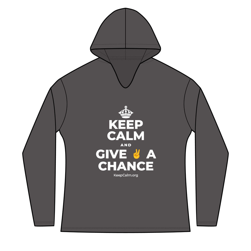 KEEP CALM AND GIVE ✌️ A CHANCE Women's Long Sleeve Hoodie