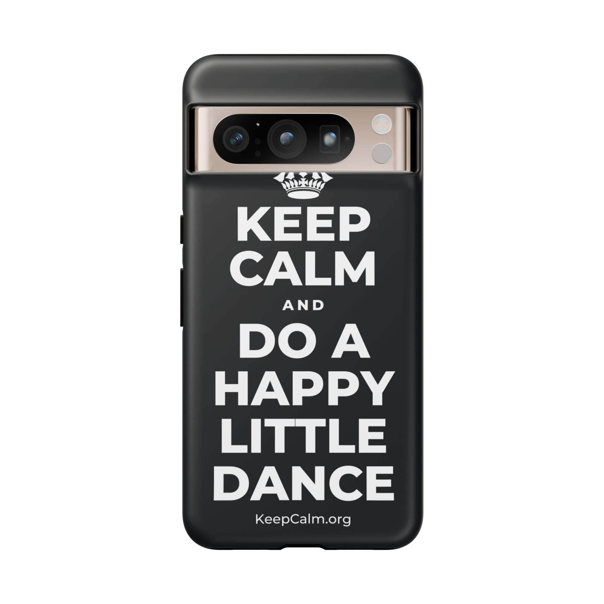 KEEP CALM AND DO A HAPPY LITTLE DANCE Phone Case (Dark)