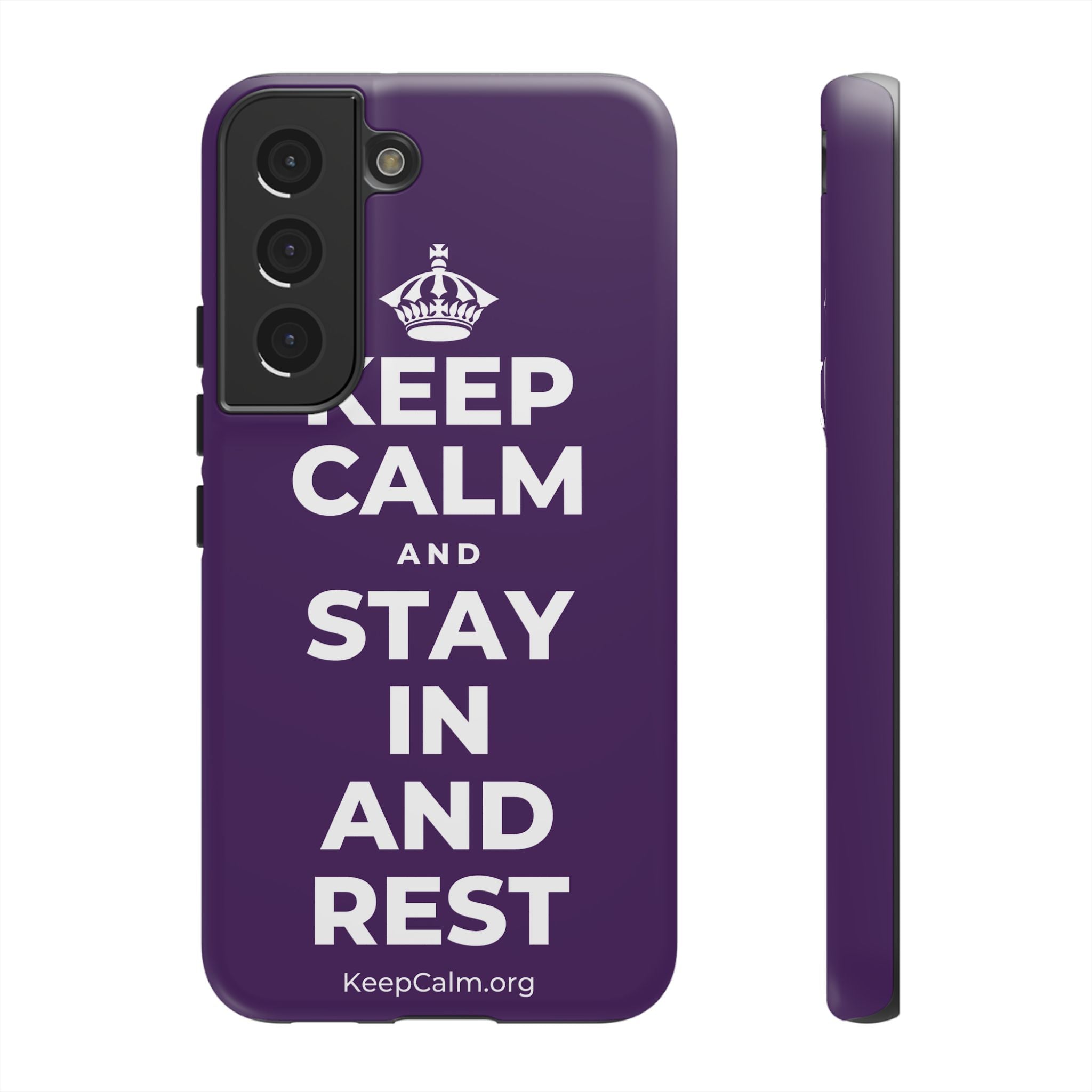 KEEP CALM AND STAY IN AND REST Phone Case