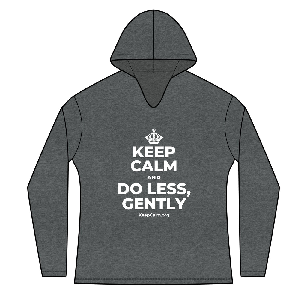 KEEP CALM AND DO LESS, GENTLY Women's Long Sleeve Hoodie