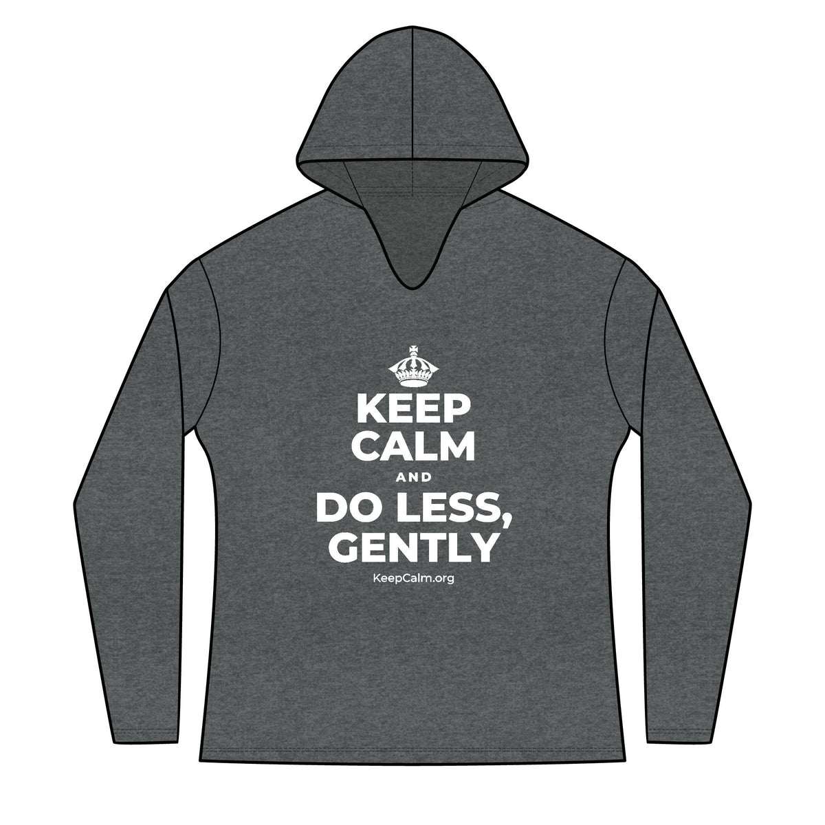 KEEP CALM AND DO LESS, GENTLY Women's Long Sleeve Hoodie