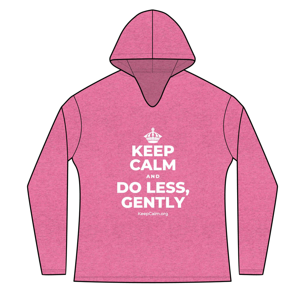 KEEP CALM AND DO LESS, GENTLY Women's Long Sleeve Hoodie