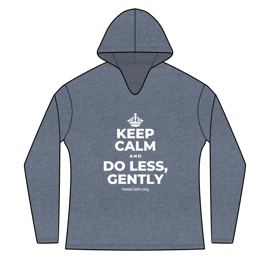 KEEP CALM AND DO LESS, GENTLY Women's Long Sleeve Hoodie