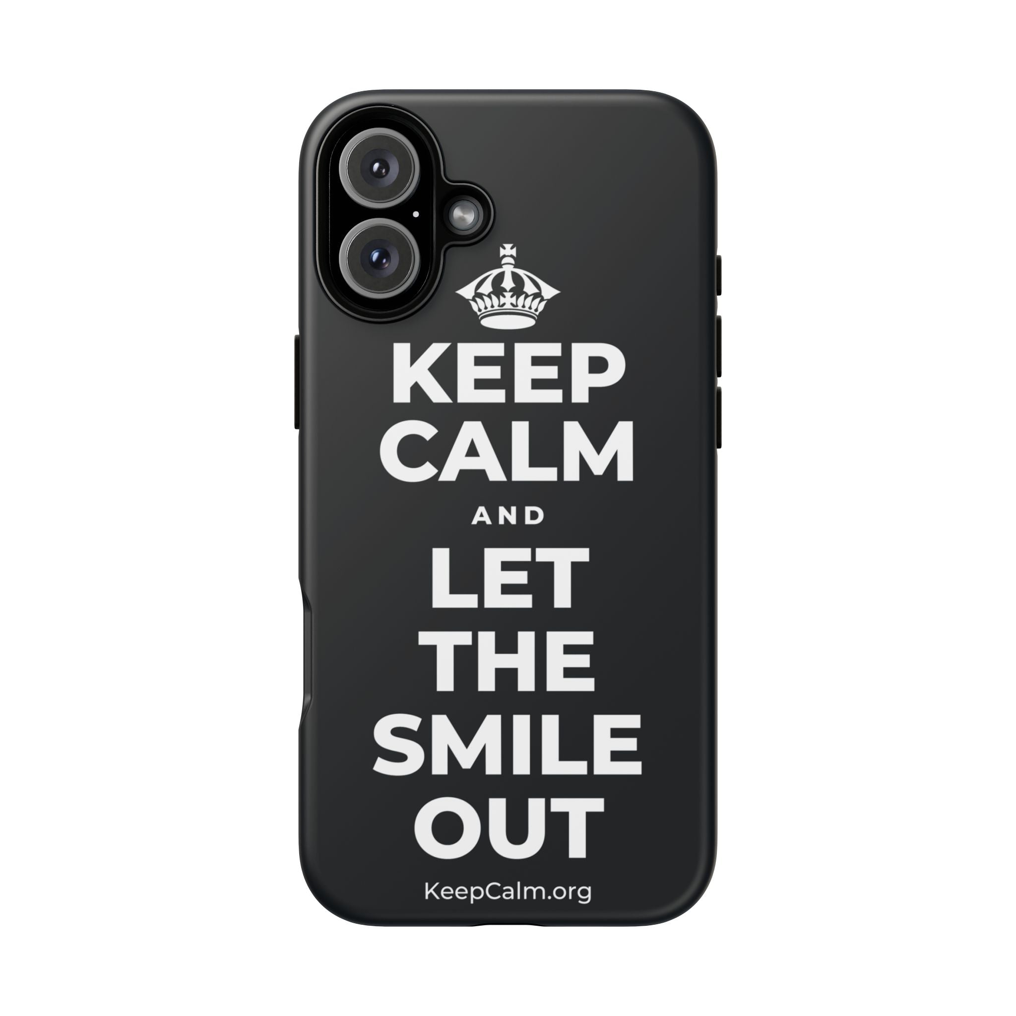 KEEP CALM AND LET THE SMILE OUT Phone Case (Dark)