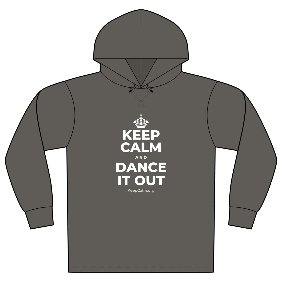 KEEP CALM AND DANCE IT OUT Organic Hoodie Tee