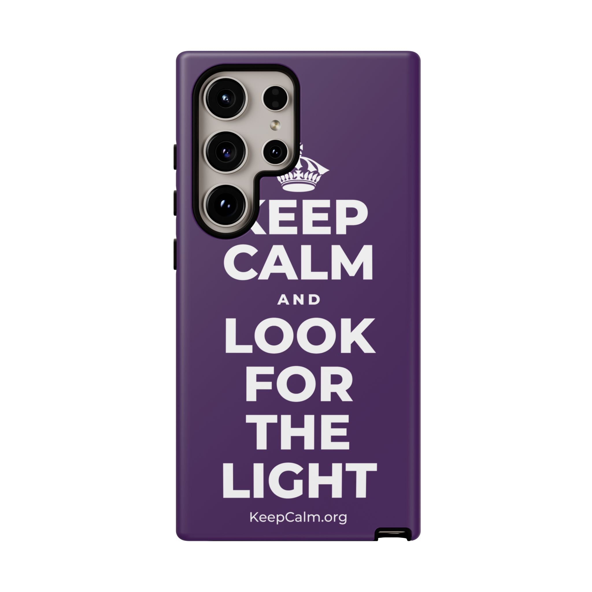 KEEP CALM AND LOOK FOR THE LIGHT Phone Case