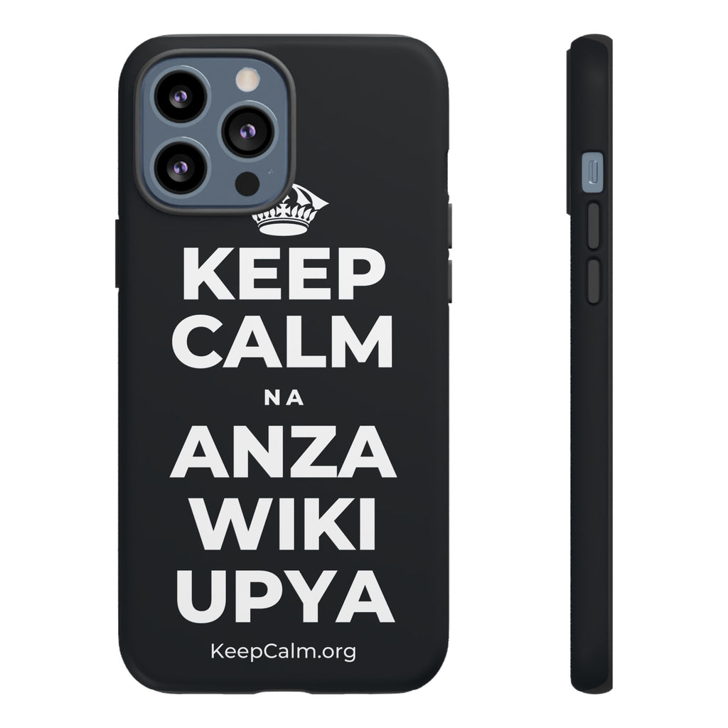KEEP CALM NA ANZA WIKI UPYA Phone Case (Dark)