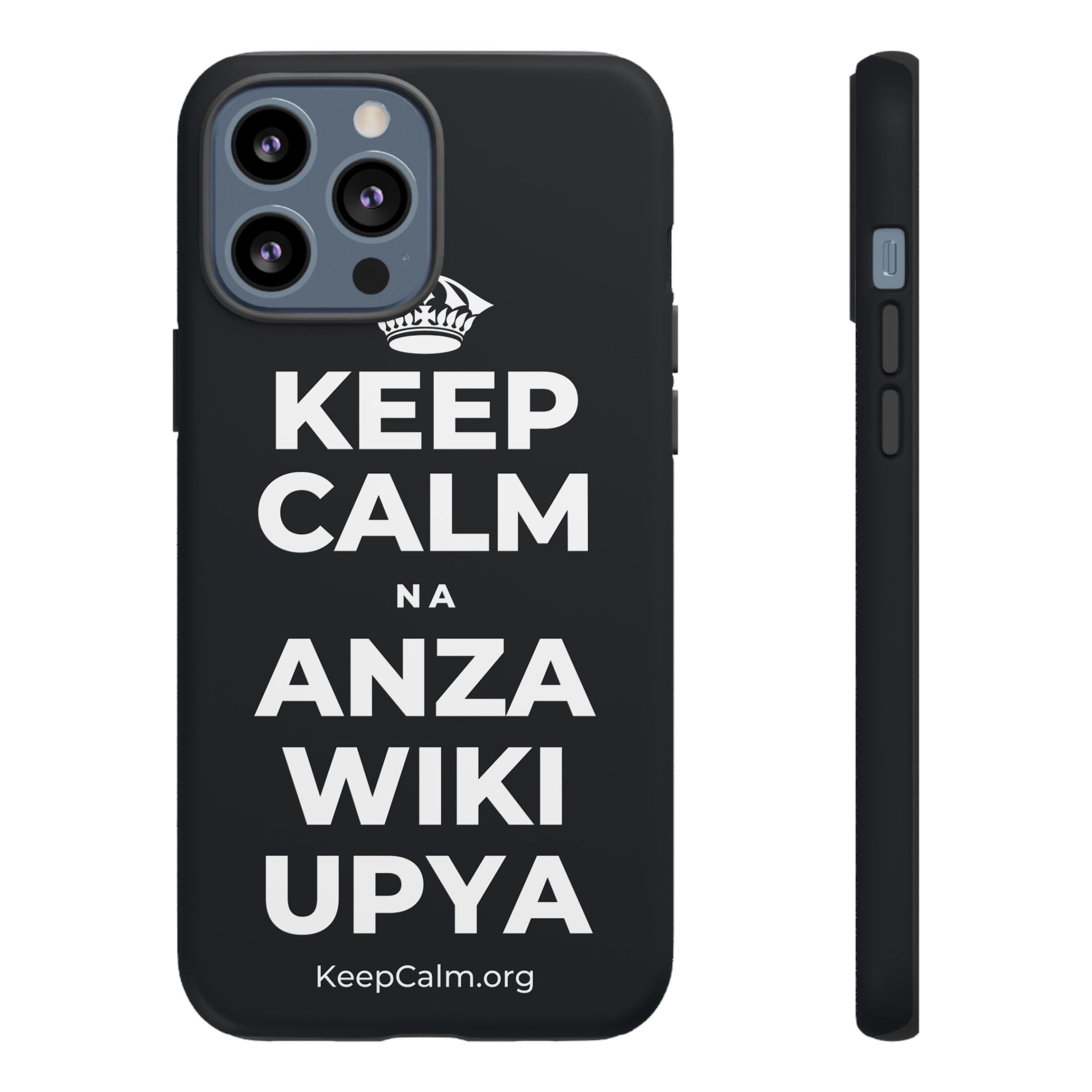 KEEP CALM NA ANZA WIKI UPYA Phone Case (Dark)