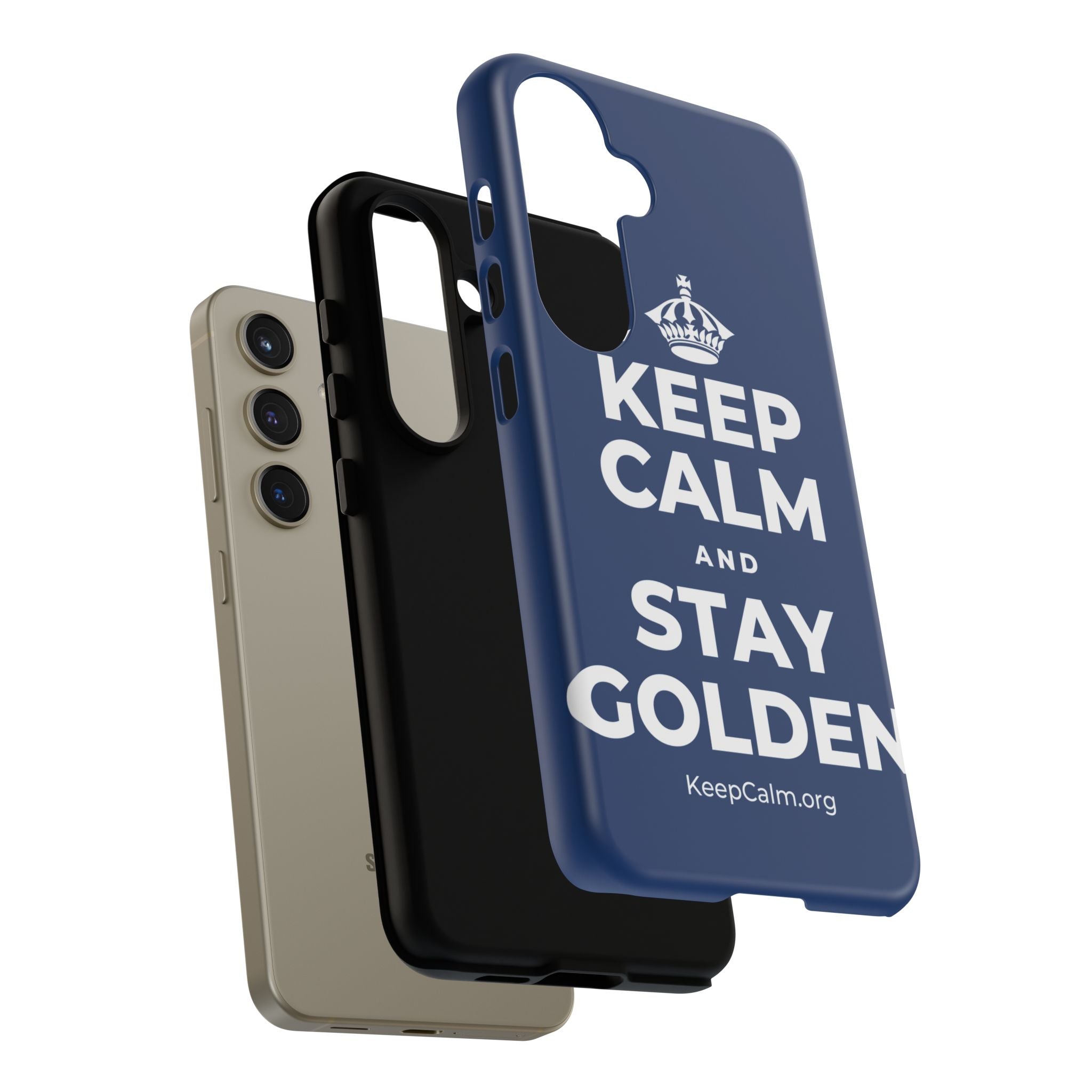 KEEP CALM AND STAY GOLDEN Phone Case