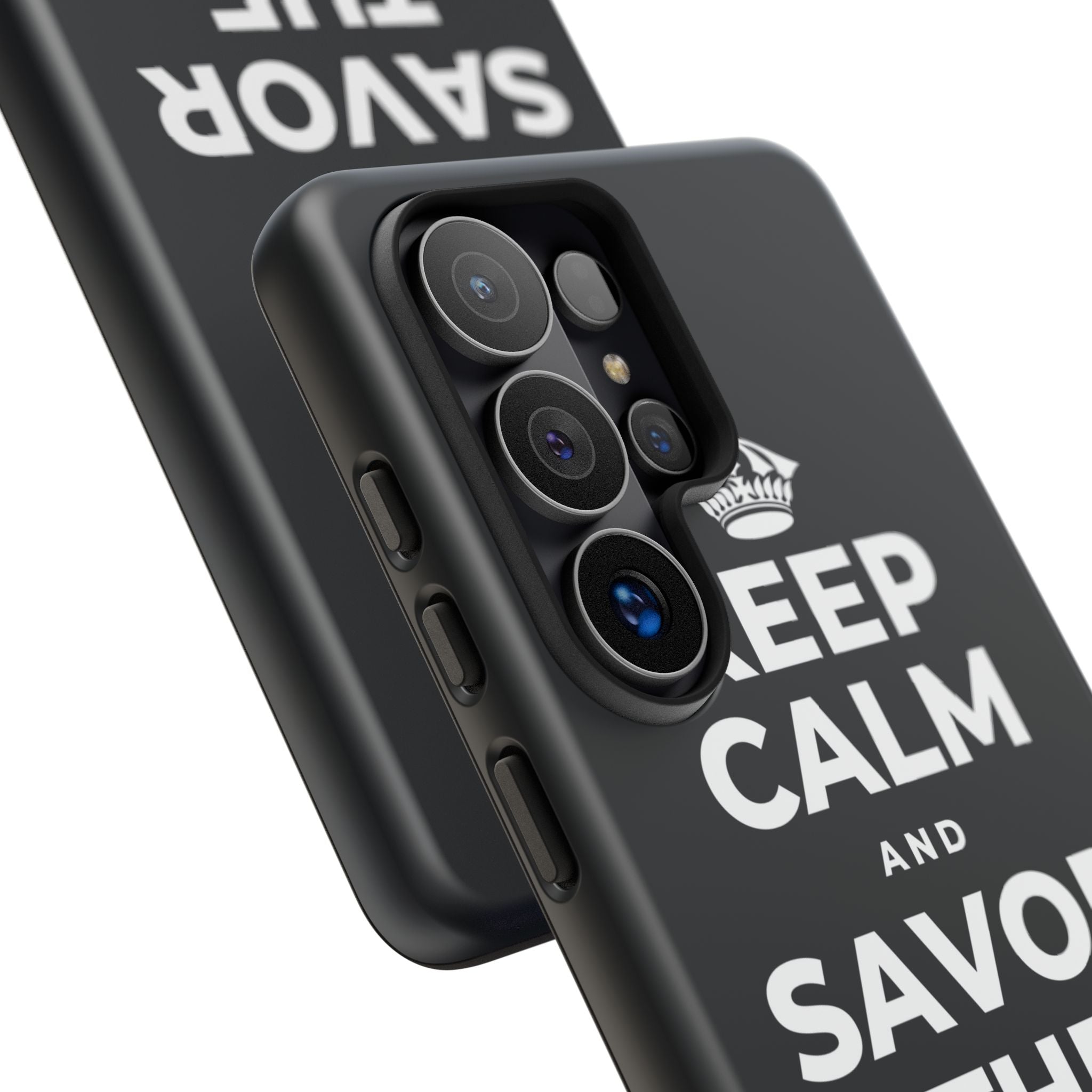 KEEP CALM AND SAVOR THE SMALL MAGIC Phone Case (Dark)