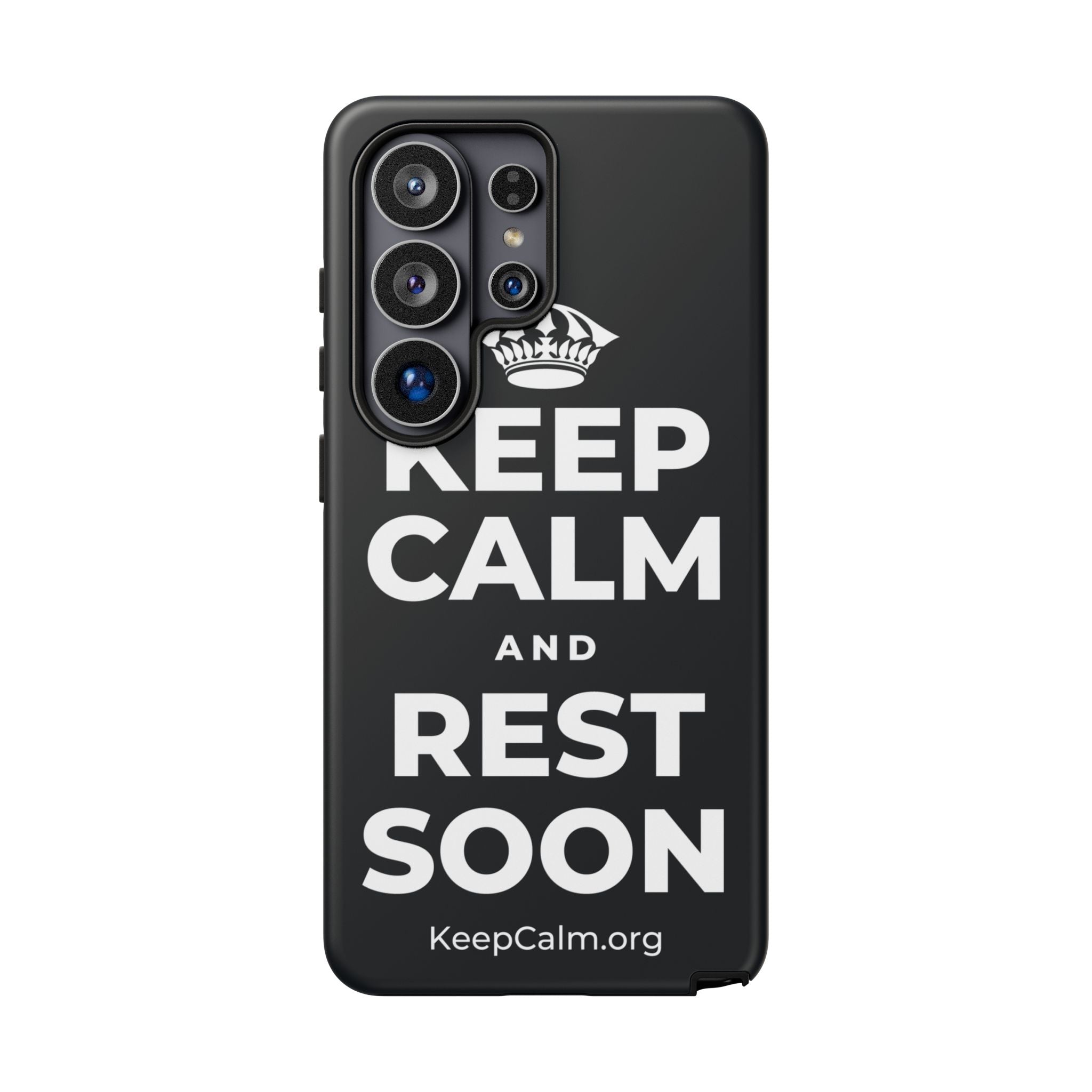 KEEP CALM AND REST SOON Phone Case (Dark)
