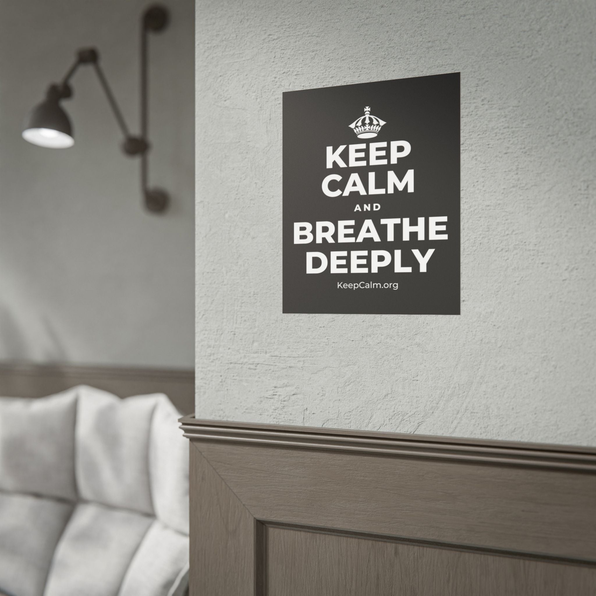 KEEP CALM AND BREATHE DEEPLY Poster