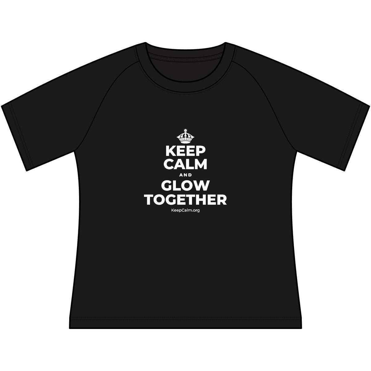 KEEP CALM AND GLOW TOGETHER Women's Raglan Tee