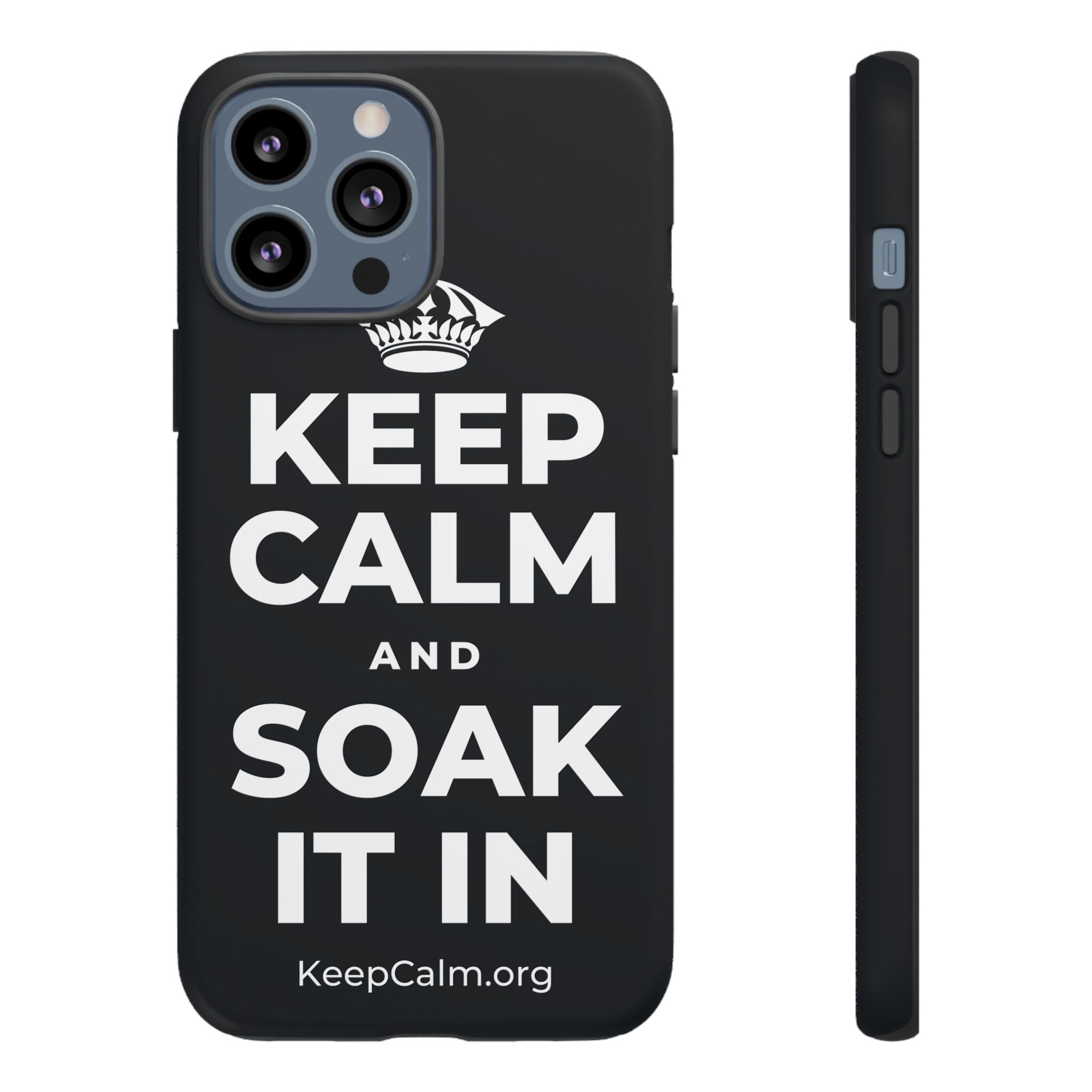 KEEP CALM AND SOAK IT IN Phone Case (Dark)