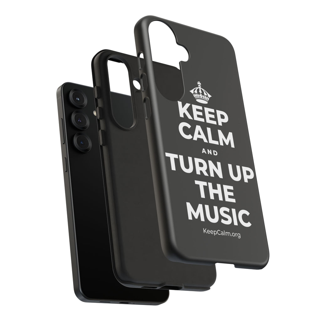KEEP CALM AND TURN UP THE MUSIC Phone Case